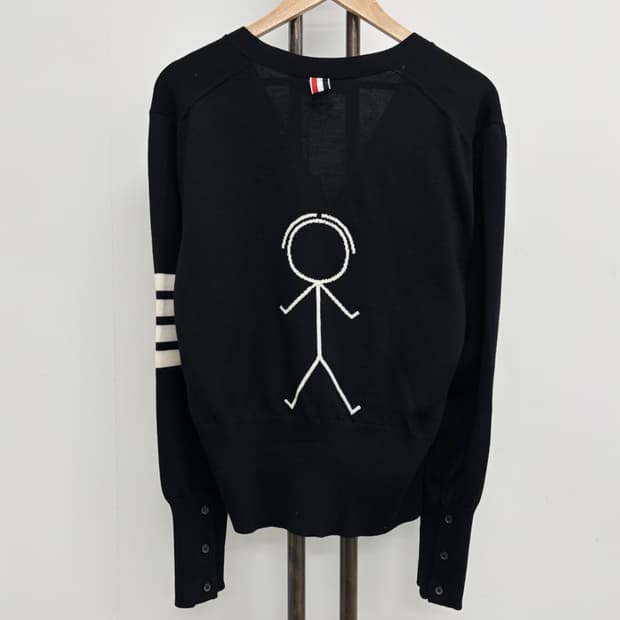 [3]톰브라운 사선완장 인타르시아 아이콘 가디건