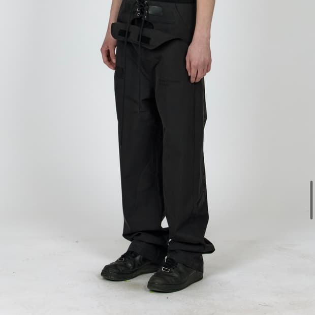 COVERED FLY PANTS (BLACK)