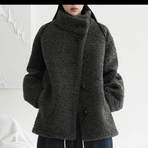 바이너리원 무스탕 자켓