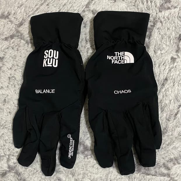 [L] 노스페이스 x 언더커버 소우쿠 트레일 런 인슐레이티드 글러브 블랙