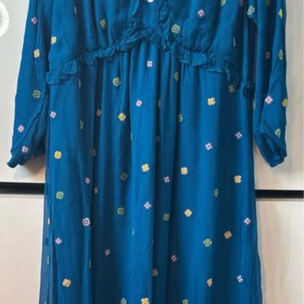 jupe by jackie 자수실크롱원피스