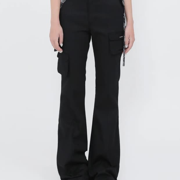 미세키서울 Line pocket cargo pants BLACK 3