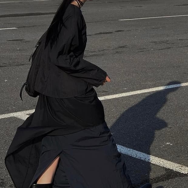 트리밍버드 상의_블랙