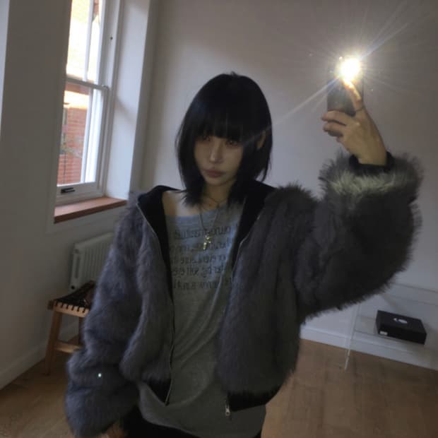 이즈이즈 나의나인 Pudding Charcoal Jumper  (2way