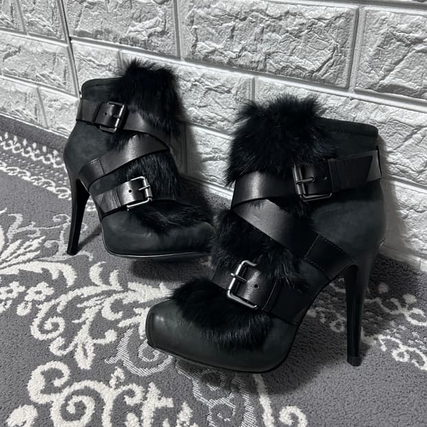 Ash 아쉬 래빗 퍼 랩어라운드 부츠