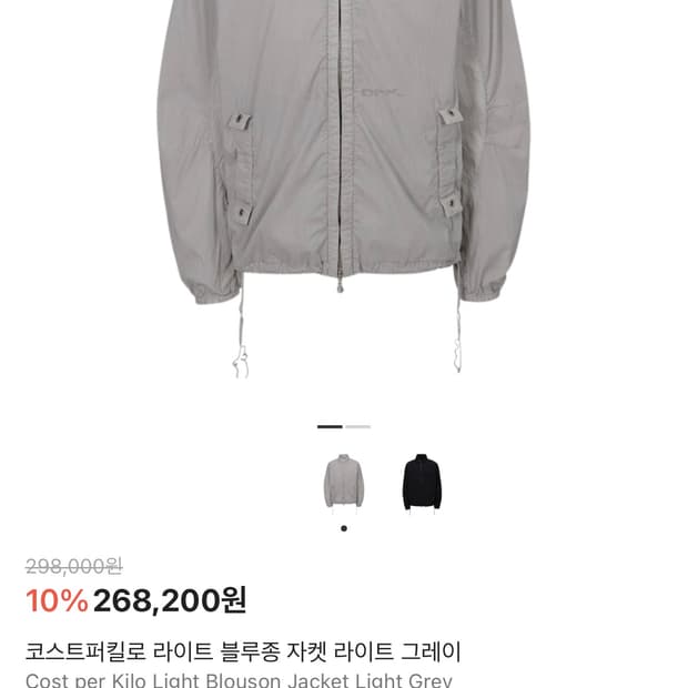 Cost Per Kilo 라이트 블루종 자켓