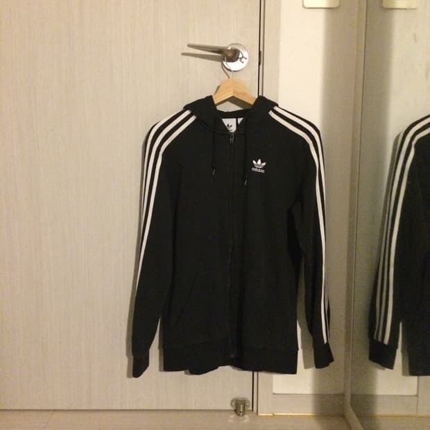 아디다스 파이어버드 기모 후드집업