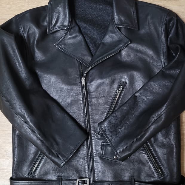 올드조(Old joe) - 파티나 홀스하이드 퍼펙토 자켓 36사이즈