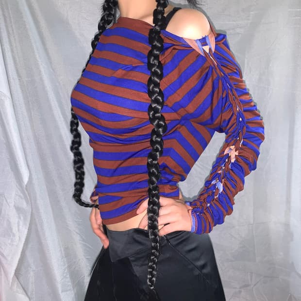vivienne westwood스트라이프 긴팔 티