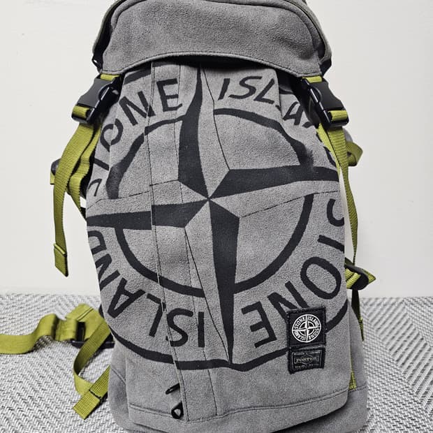 스톤아일랜드 X 포터 맨 메이드 스웨이드 백팩