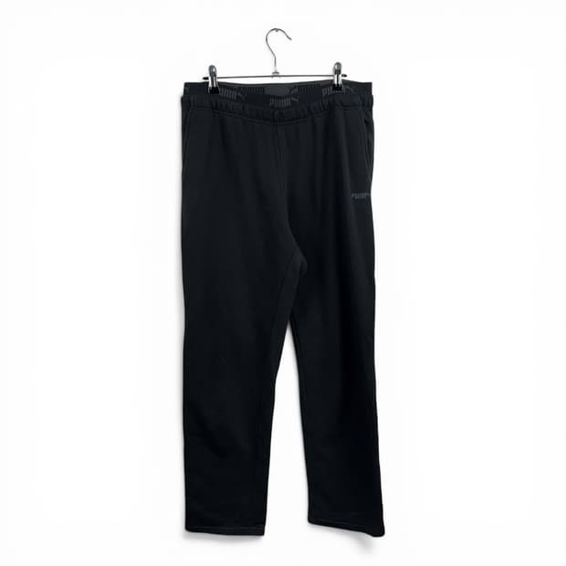 (110) 푸마 트레이닝 스트레이트 밴딩 팬츠 블랙