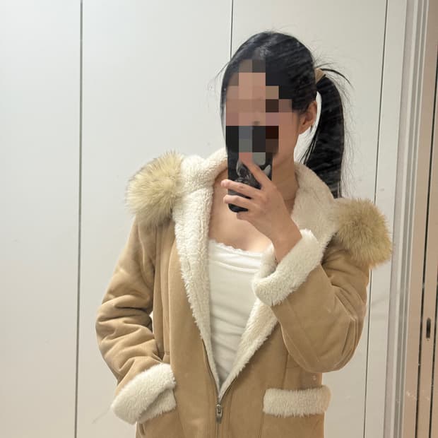 듀웰 양털 퍼 자켓