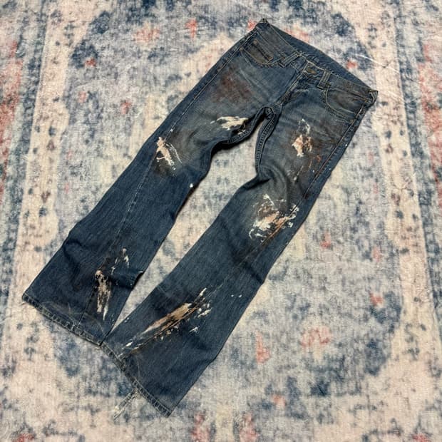 Tornado mart 00s dirty painting boots cu