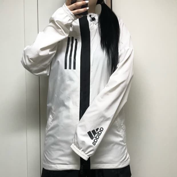 아디다스 트레이닝 바람막이 S