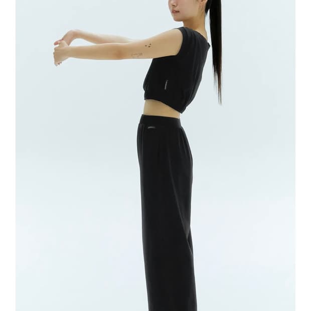 무브웜 콘트라스트 Contrast Pants - black (m)