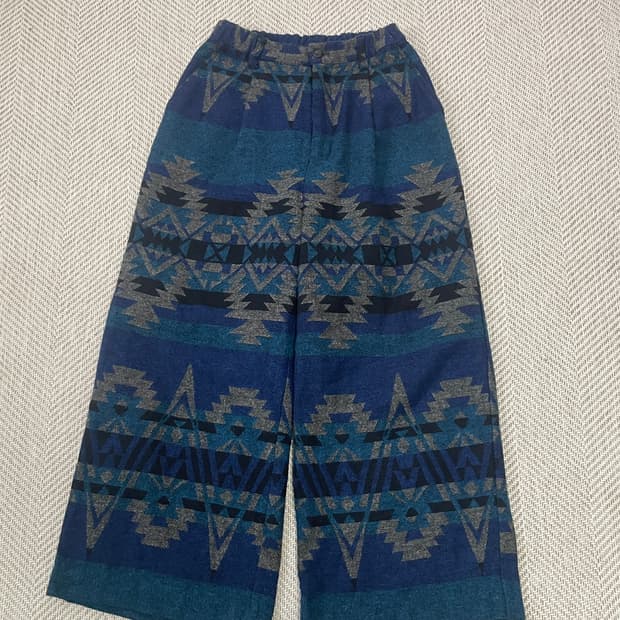 빈티지 에스닉 울 팬츠 