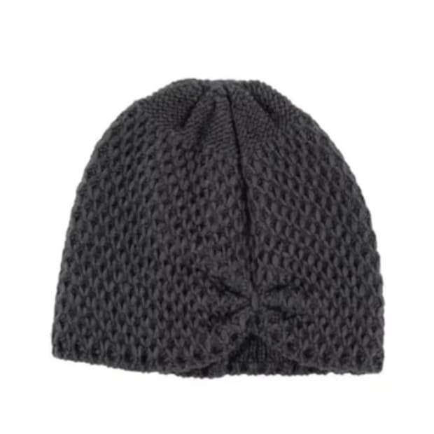 코이세이오 리본 비니 차콜 RIBBON BEANIE CHARCOAL