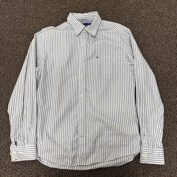 타미힐피거 스트라이프 셔츠 L