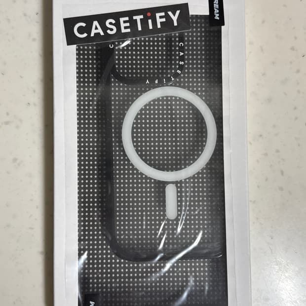 케이스티파이 아이폰 맥세이프 임팩트 케이스 클리어 블랙 15프로