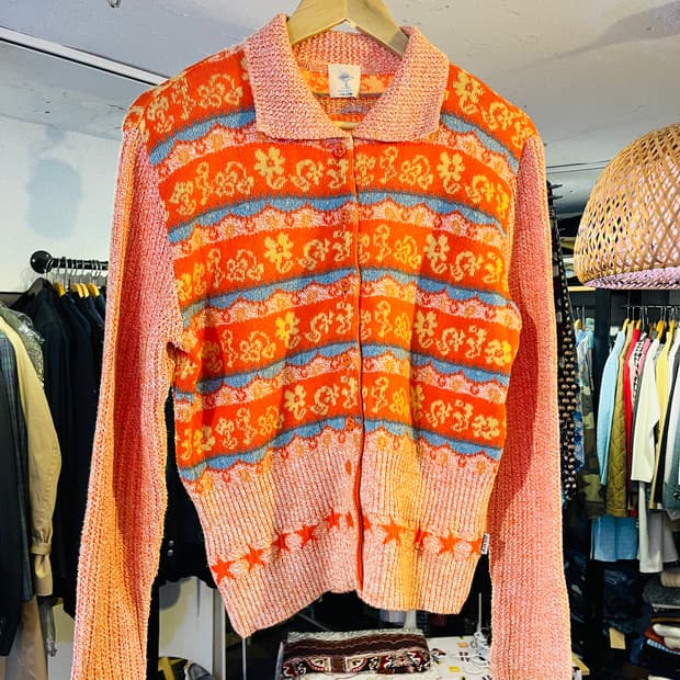 오일릴리 니트 가디건 (이탈리아제)