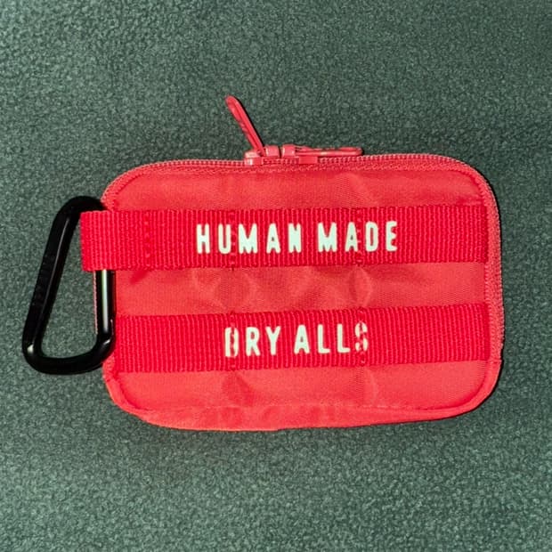 휴먼메이드 밀리터리 카드케이스 카드지갑 빨강