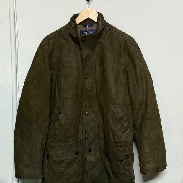 90‘s 노티카 레더 헌팅자켓 M