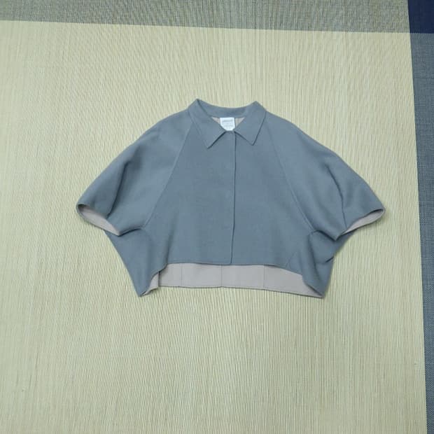(85) 아르마니꼴레지오니 울 캐시미어 판초 숏자켓