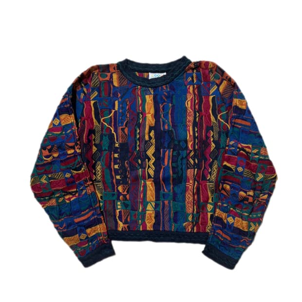 쿠지 COOGI 3D 케이블니트 스웨터