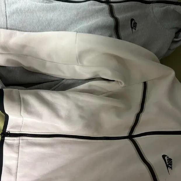 나이키 테크팩 트레이닝 후드집업 회색/화이트