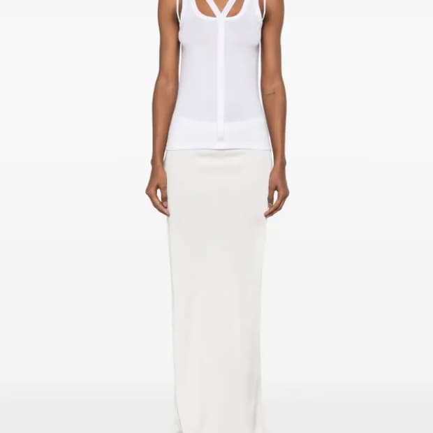 Helmut Lang 헬무트랭 스트랩 레이서 탱크 탑