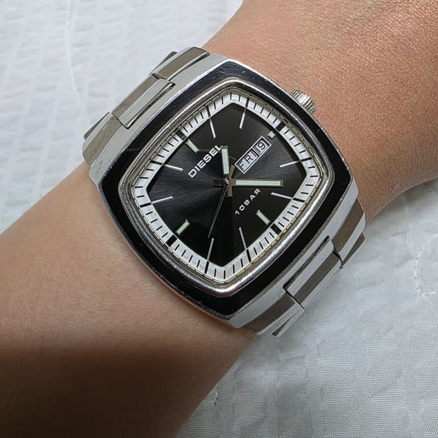 디젤 데이데이트 쿼츠 메탈 시계 DIESEL watch 시계 워치