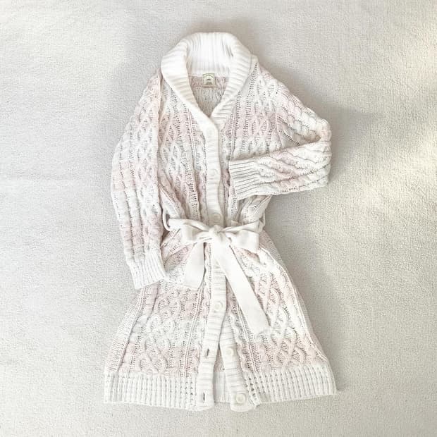 젤라또피케 연핑크 스트라이프 니트 원피스