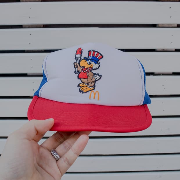 1984 맥도날드 Los Angeles Olympic 트러커 매쉬 캡