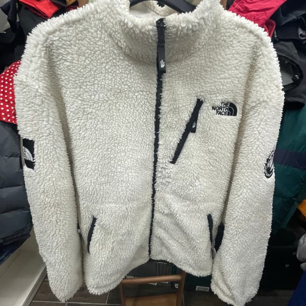 노스페이스 아이보리 뽀글이 플리스 자켓2xl