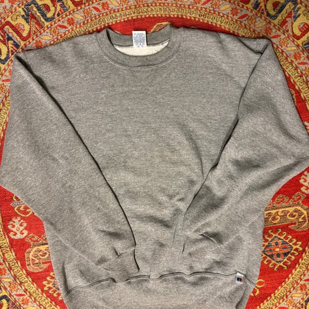 미제 러셀 빈티지 스웻셔츠 그레이 l