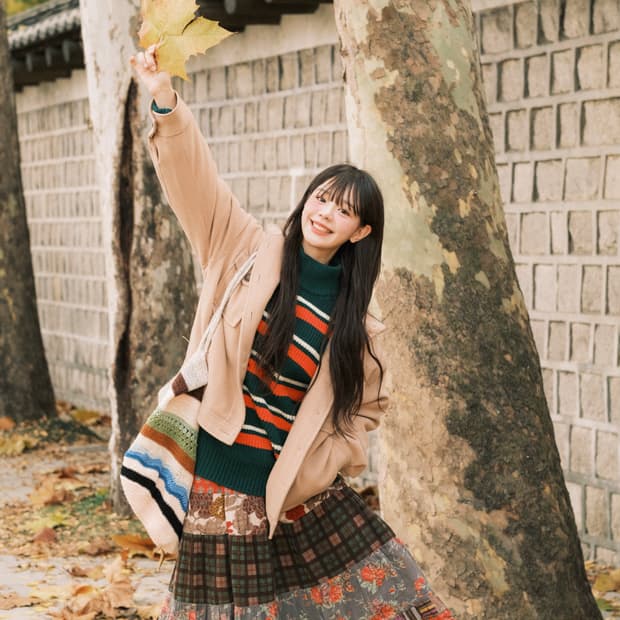 무지개 빈티지 착장