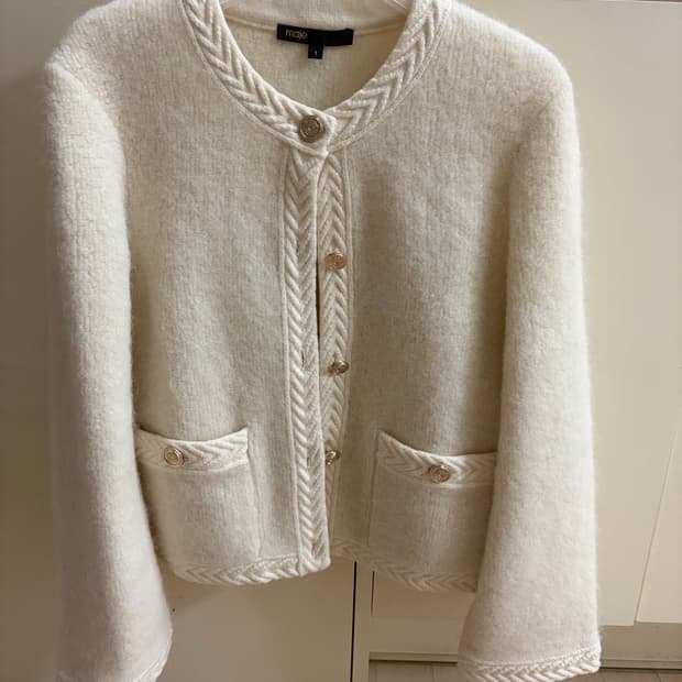 Maje 마쥬 알파카 트위드 가디건 자켓