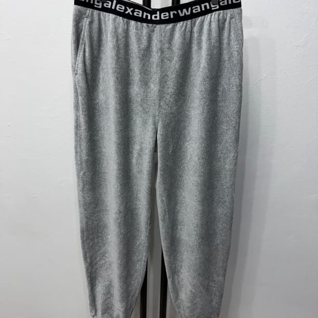 정품) 알렉산더왕 여성 벨벳 트레이닝 바지 L