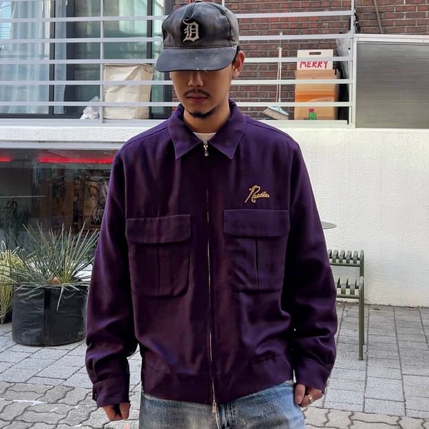  니들스 자수로고 개버딘 스포츠 자켓 y15242