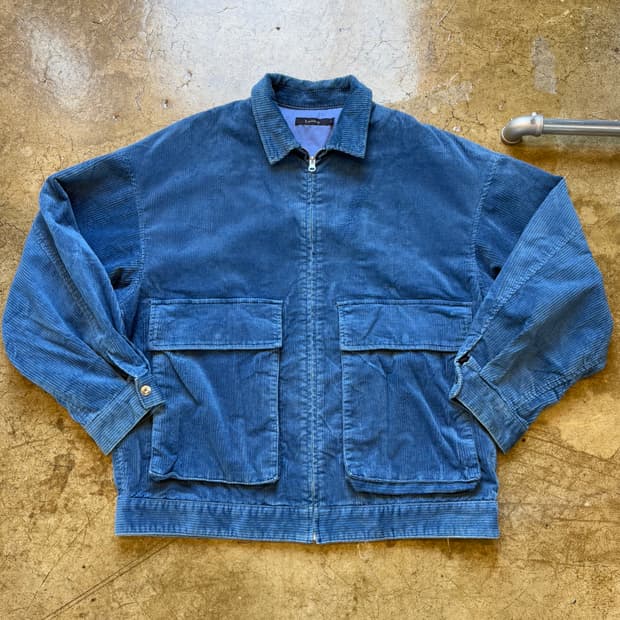 레이지블루 코듀로이 투포켓 재킷