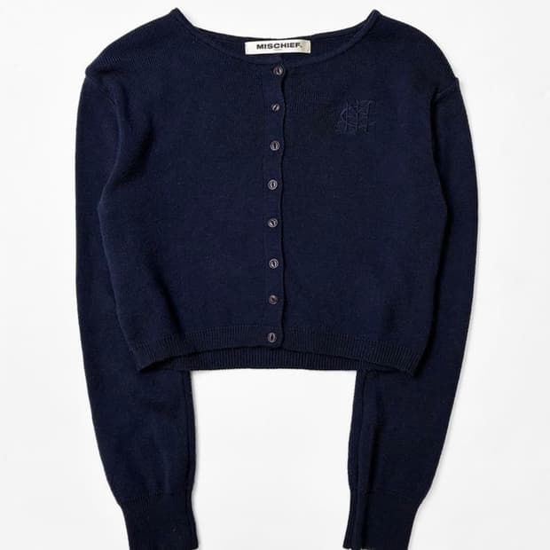 미스치프 크롭 가디건