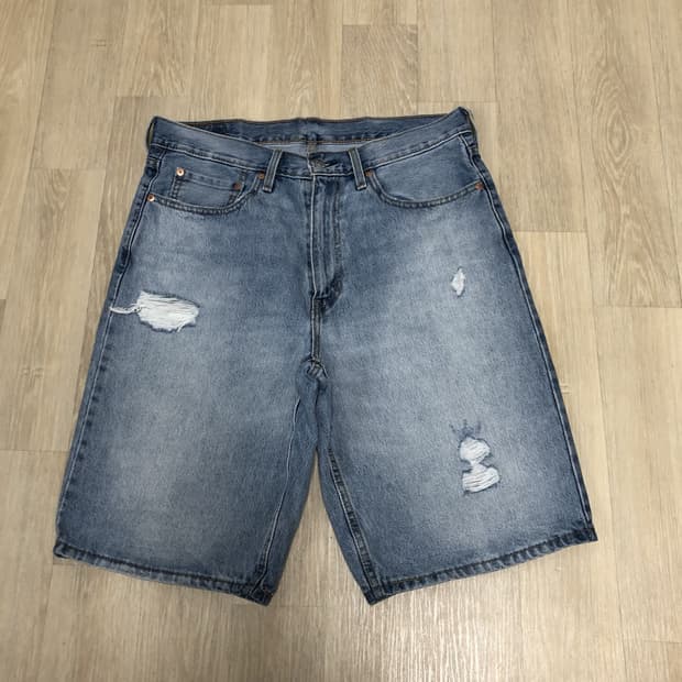 (34) 리바이스 Levi's 469 연청 루즈 쇼츠 반바지