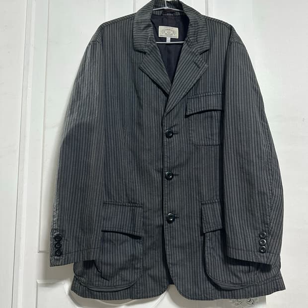 아르마니진 스트라이프 블레이저