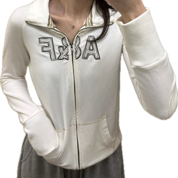 아베크롬비 트랙탑 투웨이 집업 L