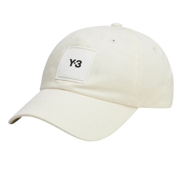 Y-3 스퀘어 라벨 캡 화이트