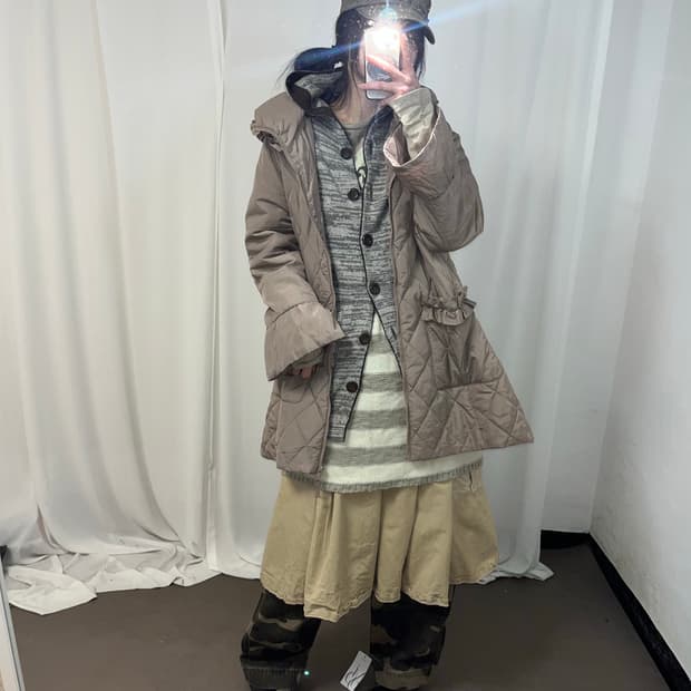 너드 일본 소녀st 러블리 베이지 셋업