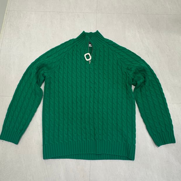 JW앤더슨 케이블 니트 그린 L