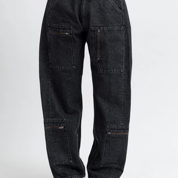 와이프로젝트 팝업진 흑청 S사이즈