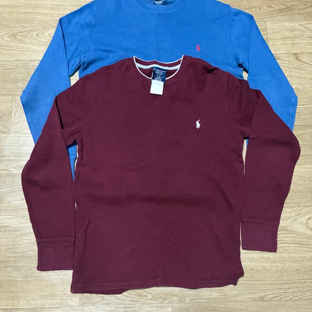 S) 폴로 랄프로렌 와플 롱슬리브 긴팔 2개 일괄3만원