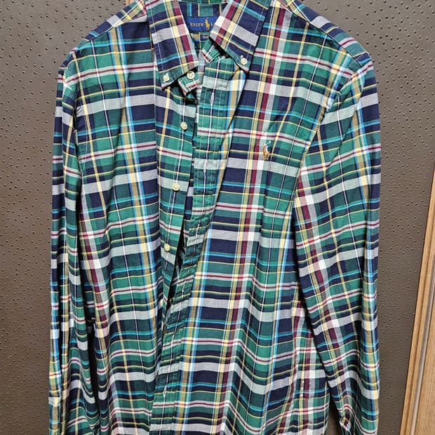 폴로 클래식핏 체크셔츠 L 